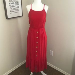 Superfoxx Red knit midi dress